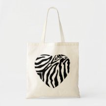 Zebra Heart Bag