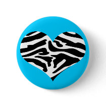 ZEBRA HEART BUTTON