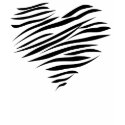 zebra heart t-shirts