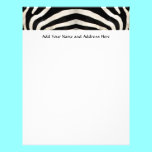 Zebra Hide Photograph letterhead
