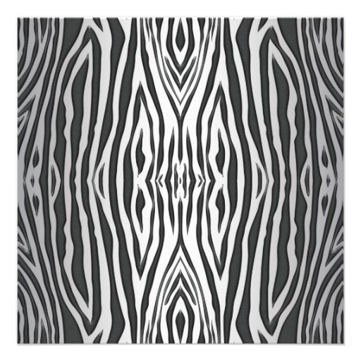 Zebra High Heel Womans 30th Birthday Party Invites
