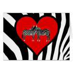 Zebra Hugs Card