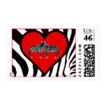 Zebra Hugs Postage Stamps