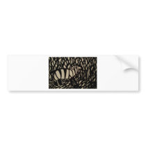 Zebra in camouflage bumper stickers