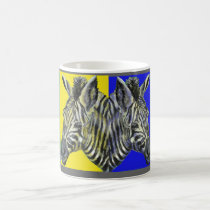 Zebra in four colors Mug