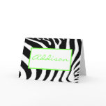 Zebra in Lime cards