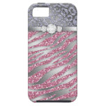 Zebra iPhone Case Mate Tough Jewelry Glitter PS iPhone 5 Cases