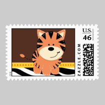 Zebra Jungle Friends Tiger Stamp stamps