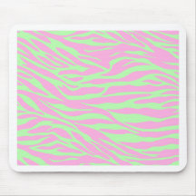 zebra, lime and pink zebra, wild animal, jungle, mouse pad