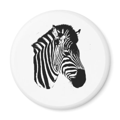 Zebra Magnet by CrazyGear