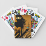Zebra Martini Masquerade Party gold Bicycle Poker Cards