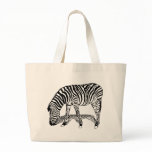 Zebra mit Zebraschatten Taschen