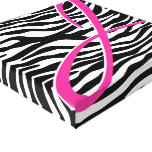 Zebra Monogram Canvas Print