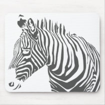 Zebra Mousepad by EscapeArtist Zebra Mousepad