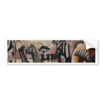 Zebra Mural bumper stickers