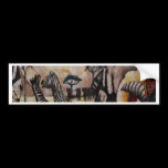 Zebra Mural bumper stickers