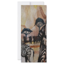 Zebra Mural rack cards