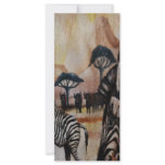 Zebra Mural Rack Card Design