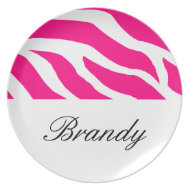 Zebra Name Plate plate