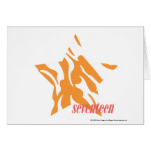 Zebra Orange 3 Card