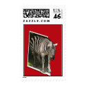 Zebra Out of Frame postage