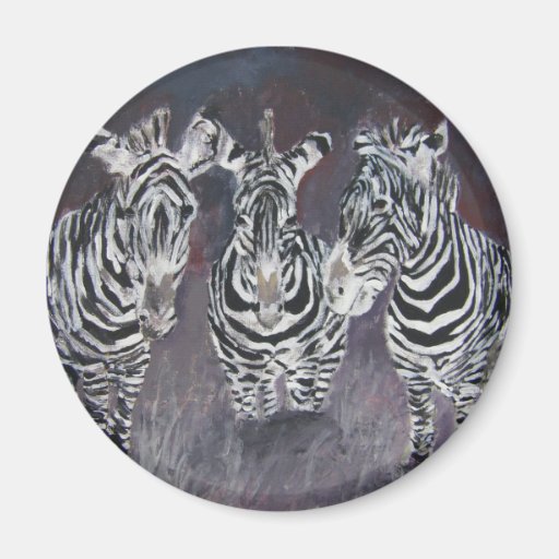 zebra-painting magnets