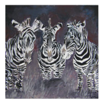 zebra painting posters
