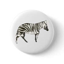 Zebra painting, wildlife art by pin on buttons