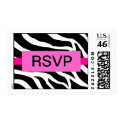 Zebra Party RSVP stamp