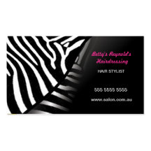 Zebra Pattern Business Card
