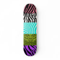 Zebra Pattern Skateboard by Margottt33 Zebra Pattern Skateboard