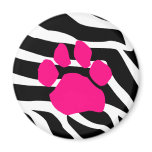 Zebra Paw Print Fridge Magnet Zebra Paw Print Fridge Magnet