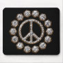 ZEBRA PEACE SIGN MOUSEPADS