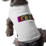ZEBRA ~ PERSONALIZED BIG LETTER PET-WARE FOR DOGS! DOG TEE SHIRT