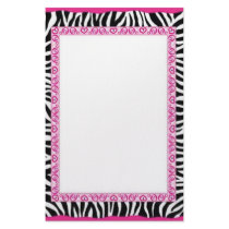 Zebra & pink border