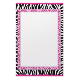 Zebra & pink border