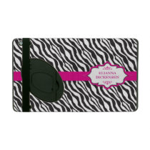 Zebra Pink Ribbon powis icase