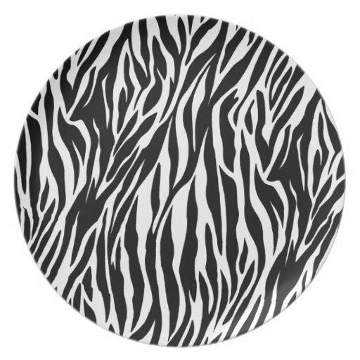Zebra Plate Zazzle