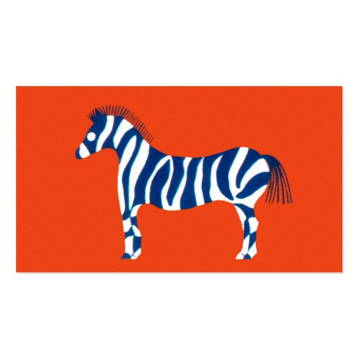 Zebra Pop Art Business Cards