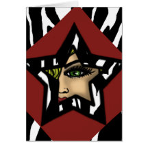 Zebra Pop Star-Card