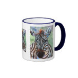 Zebra Portrait ACEO Mug