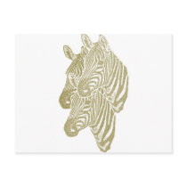 Zebra postcards
