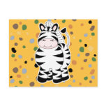 zebra postcard