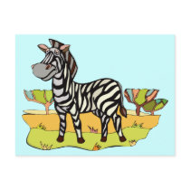 Zebra postcards