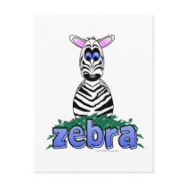 ZEBRA postcards by TheTShirtPainter ZEBRA postcards