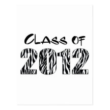ZEBRA PRINT 2012 POSTCARDS