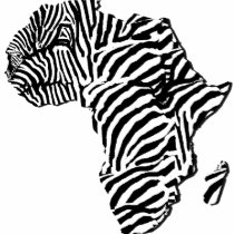 Zebra Print African Safari Africa Map t-shirts by Funkart Zebra Print African Safari Africa Map t-shirts