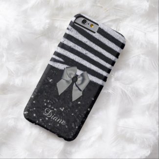 Zebra Print and Glitters iPhone 6 Case