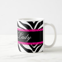 Zebra Print and Lace Mug