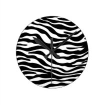 zebra print animal pattern cheetah leopard wall clocks